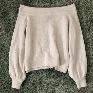 Off the shoulder sweater